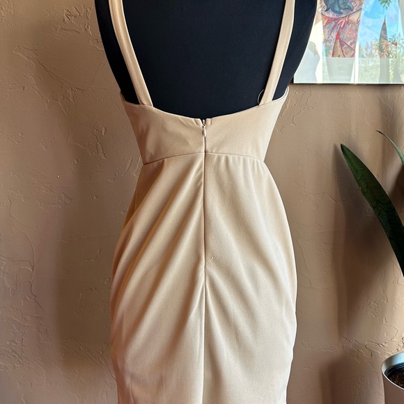 Cream Body Control Sleeveless Mini Cocktail Dress NWT - Picture 9 of 11